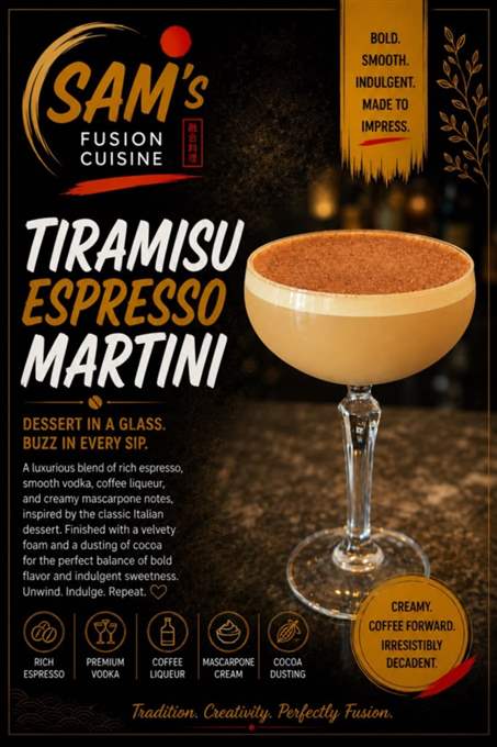 Mâncare filipineză poze - Băuturi - Tiramisu Espresso Martini - Sam's Cuisine București