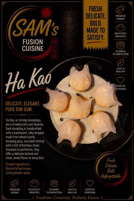 Mâncare filipineză poze - Startere / Dumplings - Ha Kao Dim Sum - Sam's Cuisine București