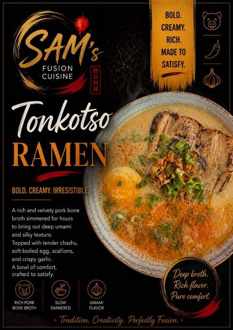 Mâncare filipineză poze - Soup / Ramen - Tonkotsu Ramen - Sam's Cuisine București