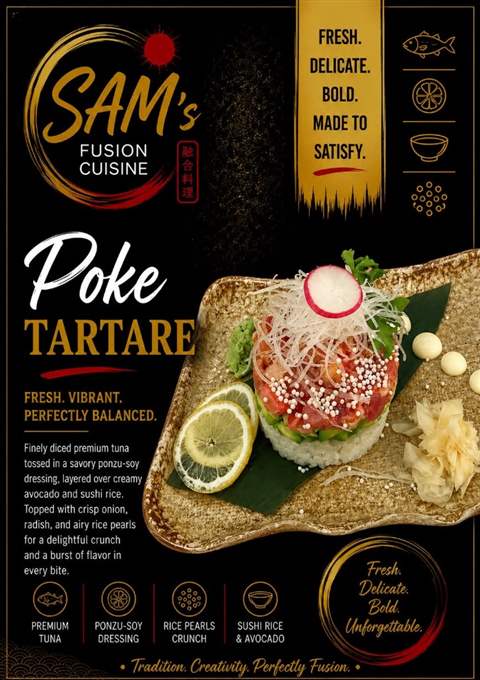 Mâncare filipineză poze - Sushi Special (Sashimi & Nigiri) - Poke Tartare - Sam's Cuisine București
