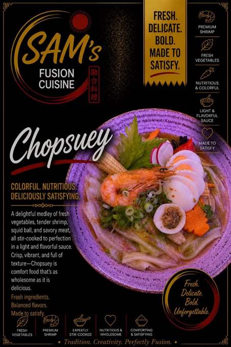 Mâncare filipineză poze - Meniu Filipinez Sharing - Chopsuey Special - Sam's Cuisine București