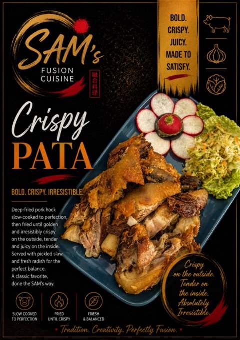 Mâncare filipineză poze - Meniu Filipinez Sharing - Crispy Pata Grand Sharing - Sam's Cuisine București