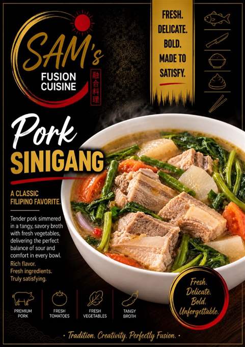 Mâncare filipineză poze - Meniu Filipinez Sharing - Pork Sinigang - Sam's Cuisine București