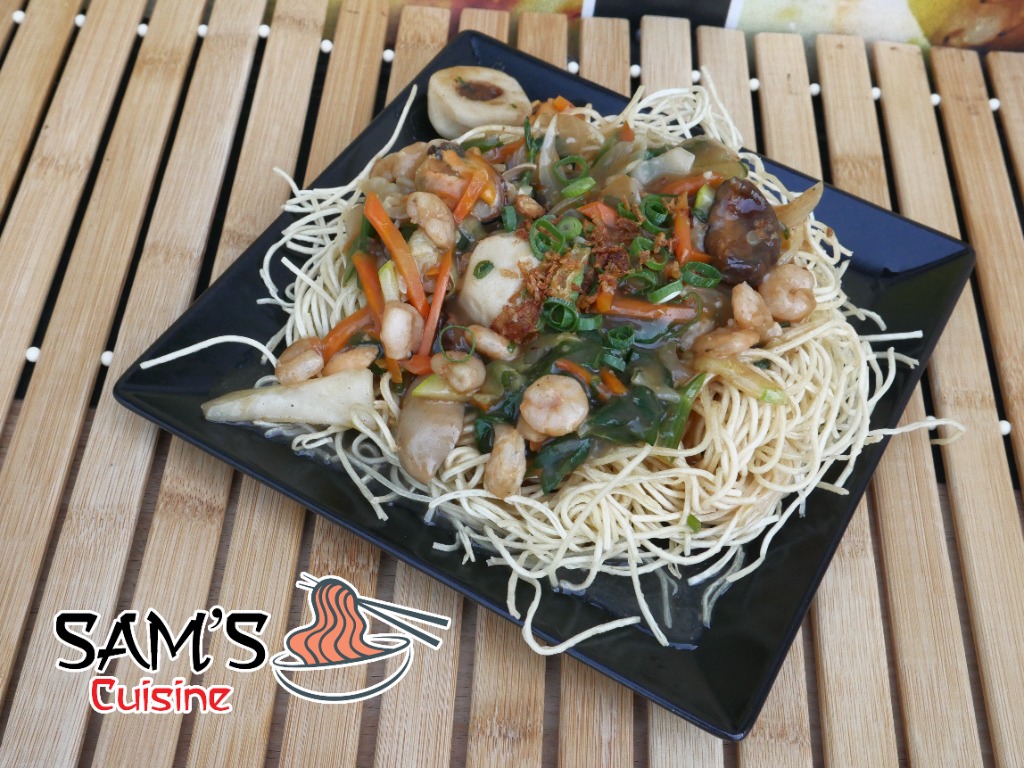 Crispy Seafood Noodles - Sam's Cuisine
